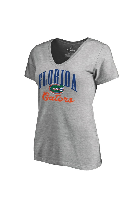 Women's Ash Florida Gators Victory Script T-Shirt