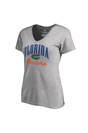 Women's Ash Florida Gators Victory Script T-Shirt