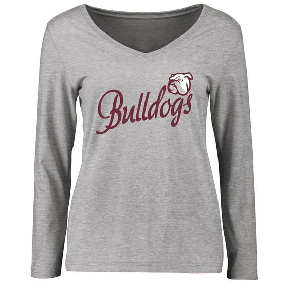 Women's Ash Mississippi State Bulldogs Dora Long Sleeve T-Shirt