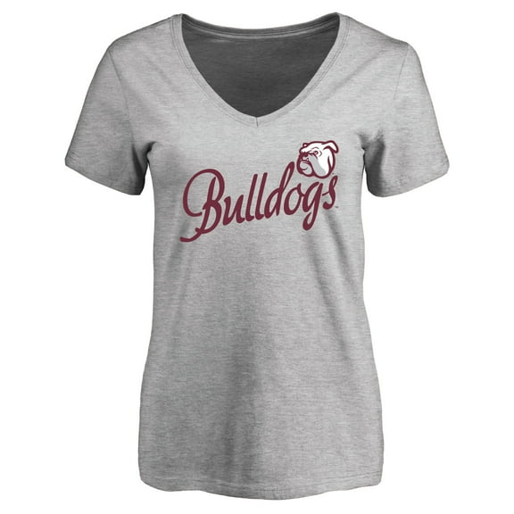 Women's Ash Mississippi State Bulldogs Dora T-Shirt