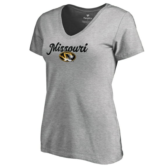 Women's Ash Missouri Tigers Freehand T-Shirt