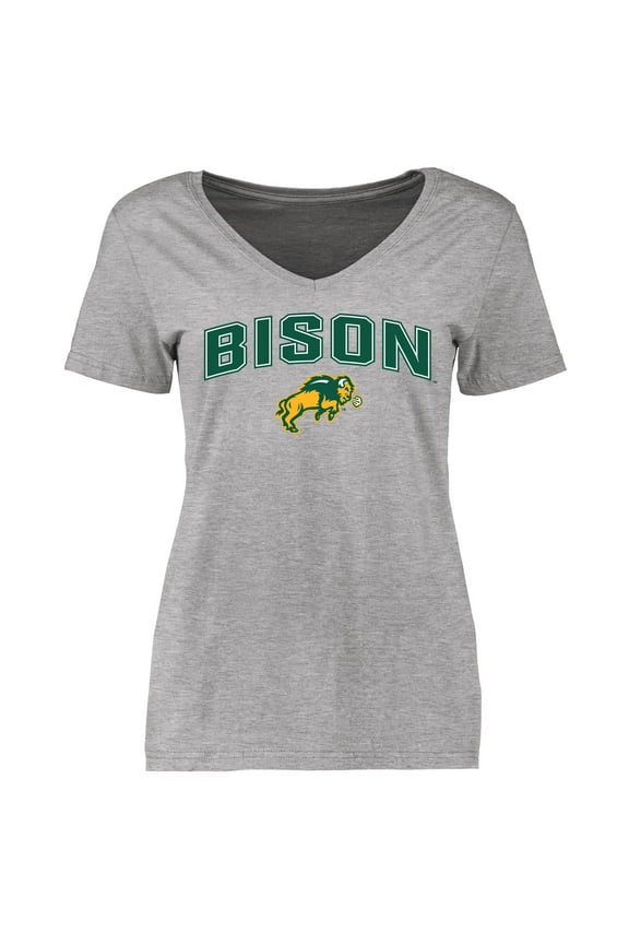 Women's Ash NDSU Bison Proud Mascot T-Shirt