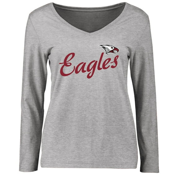 Women's Ash North Carolina Central Eagles Dora Long Sleeve T-Shirt