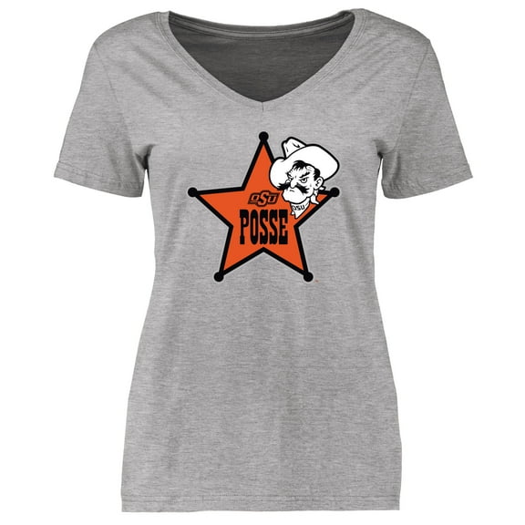 Women's Ash Oklahoma State Cowboys POSSE T-Shirt