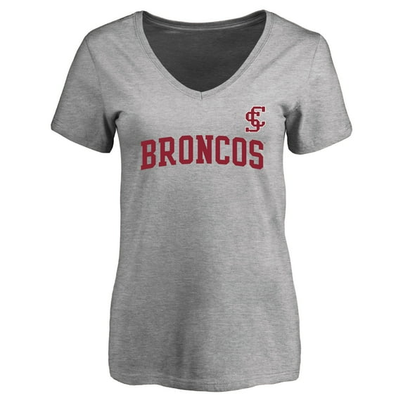 Women's Ash Santa Clara Broncos Dora T-Shirt
