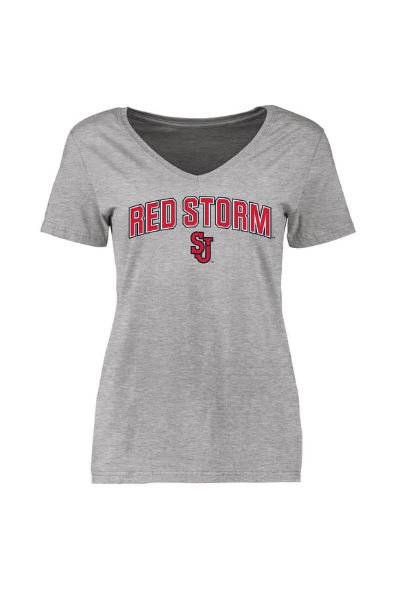 Women's Ash St. John's Red Storm Proud Mascot T-Shirt