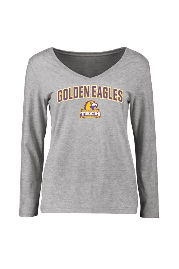 Women's Ash Tennessee Tech Golden Eagles Proud Mascot Long Sleeve T-Shirt