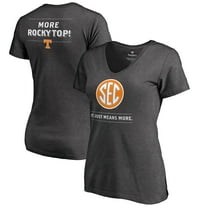 Women's Ash Tennessee Volunteers SEC Means More Slim Fit V-Neck T-Shirt