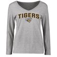 thumbnail image 1 of Women's Ash Towson Tigers Proud Mascot Long Sleeve T-Shirt, 1 of 2