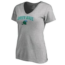Women's Ash Tulane Green Wave Proud Mascot T-Shirt