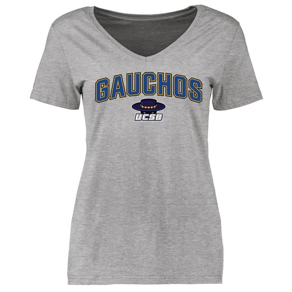Women's Ash UC Santa Barbara Gauchos Proud Mascot T-Shirt