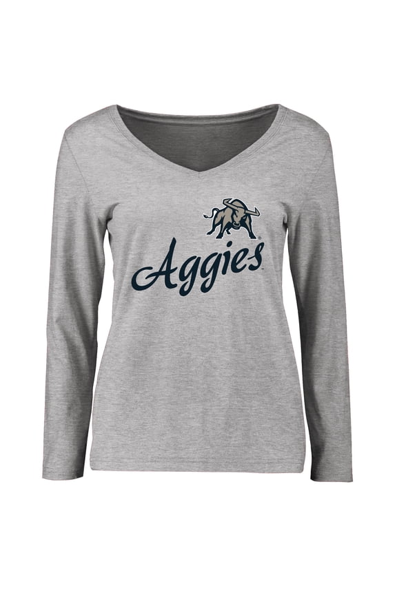 Women's Ash Utah State Aggies Dora Long Sleeve T-Shirt