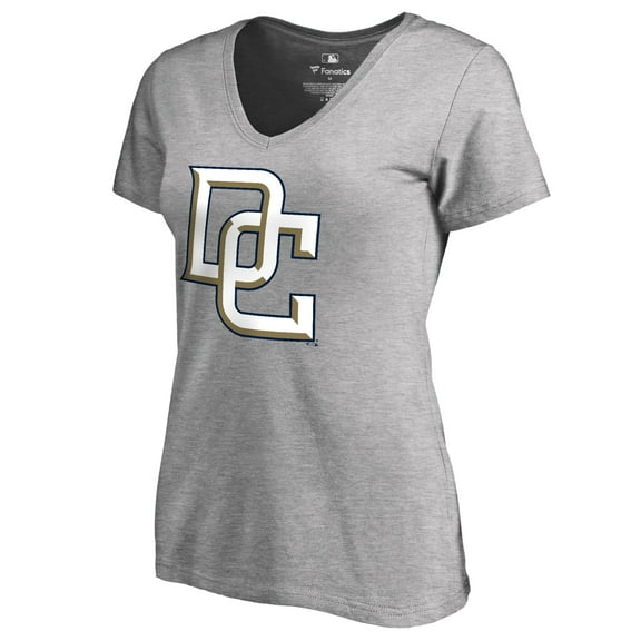 Women's Ash Washington Nationals Cooperstown Collection Forbes T-Shirt