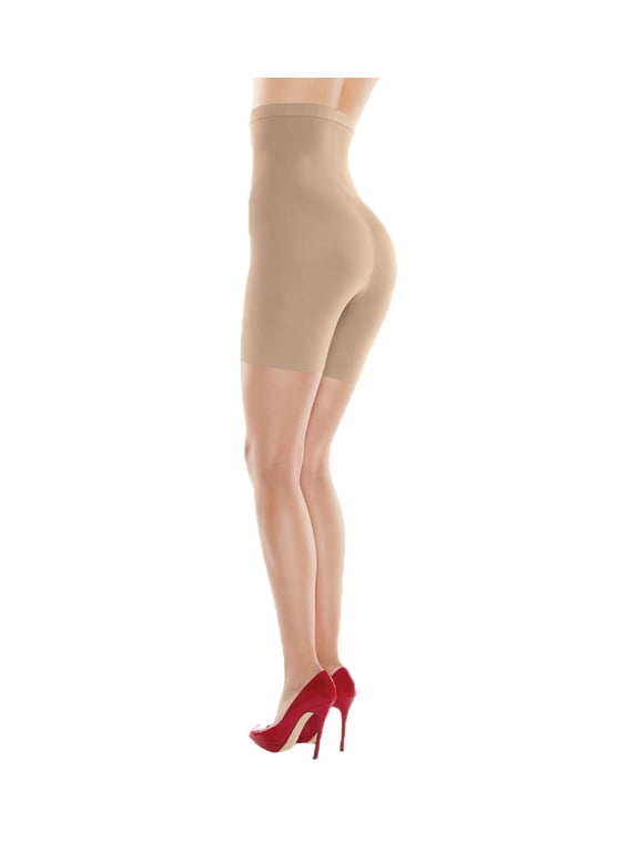 Women's Assets by Sara Blakely 871B High-Waist Mid-Thigh Shaper Super Control (Nude 2)