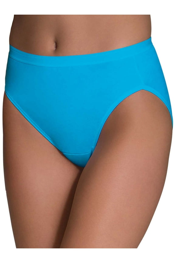 Women's Assorted Cotton Hi-Cut Panties, 6 Pack