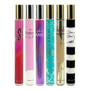 Women's Assorted Fragrance Perfume Set 1.18 FL Oz Travel Size 6-Pack - Set A