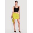 thumbnail image 1 of Women's Asymmetrical Ruffle Tiered Mini Skirt, 1 of 4