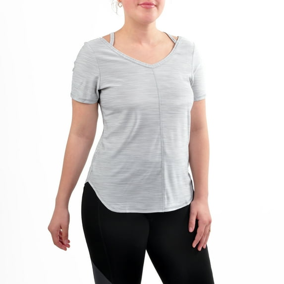 Women's Athleisure Jessie Strappy Melange Tee