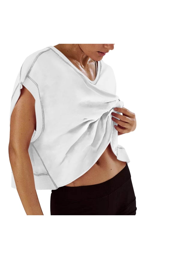 Women's Athletic Crop Tank Tops Backless Keyhole Open Back Workout Yoga Running Sleevelss Shirts