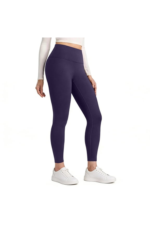 Women's Athletic High Waisted Workout Leggings - Tummy Control Yoga Gym Tummy Control Running Pants, Sculpting & Durable Activewear 17-Purple S