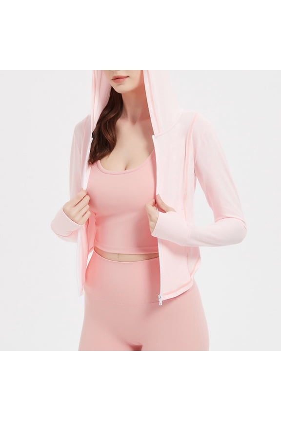 Women's Athletic Jackets Workout Jacket Full Zip Up Running Gym Yoga Sports Tops With Pockets Fall Sweaters Women Windbreaker for Women Workout Windbreaker Women Womens plus Size Coats Womens