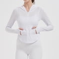 thumbnail image 1 of Women's Athletic Jackets Workout Jacket Full Zip Up Running Gym Yoga Sports Tops With Pockets Water Proof Sweatshirt Cropped Rain Jacket Windbreaker Womens Jacket Womens Windbreakers Womens Rain Coats, 1 of 8