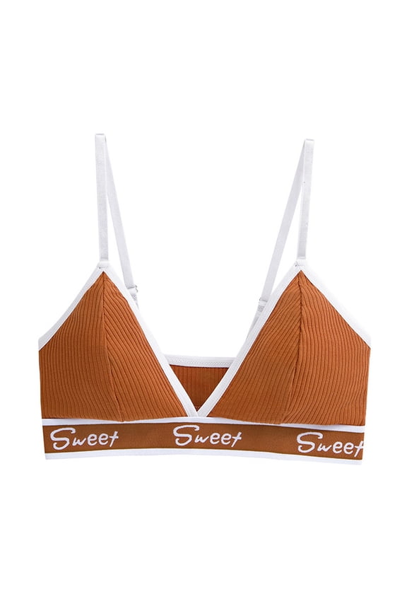 Women's Athletic Lightly Lined Triangle Bralette Lane Underwear Womens Silk Bikini Panties Microfiber Panties for Women Glow in The Dark Underwear Women Swimwear for Women Bikini Brief Thongs for