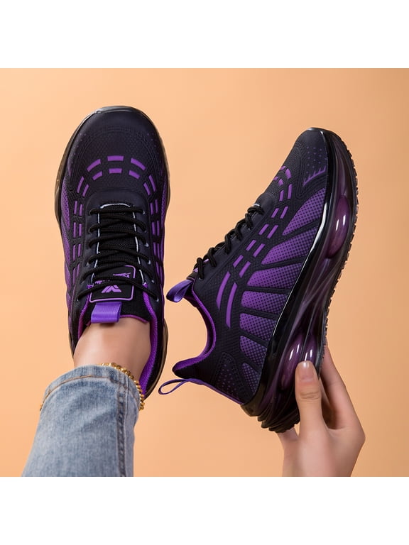 Women Air Cushion Running Shoes Shock Absorption, Suitable For Daily Jogging Fitness Training