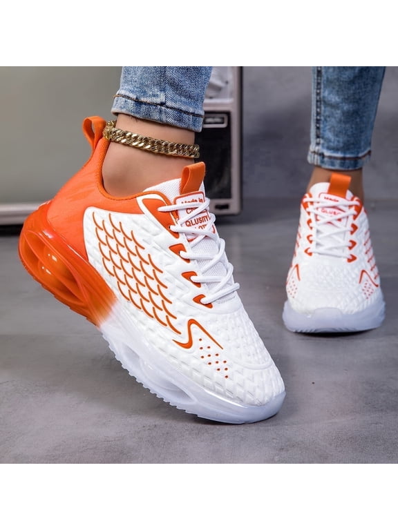 Women Air Cushion Running Shoes Shock Absorption, Suitable For Daily Jogging Fitness Training