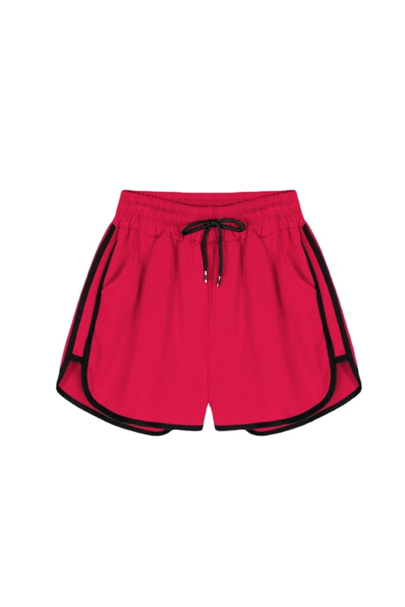 Women's Athletic Running Shorts Lightweight Quick Dry Gym Workout Track and Field Training Basketball Fitness Shorts with Pockets Wine