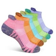 thumbnail image 1 of G&Y Women's Athletic Running Socks, Multicolor Patchwork, 5-Pack, Size 9-11, 1 of 7