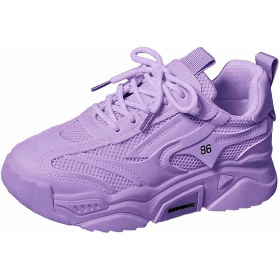 Women's Athletic Shoes – All-Season Comfort Walkers with Cushioned Platform, Quick-Dry Activity Footwear