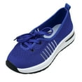 thumbnail image 1 of Women's Athletic Shoes for Light Gym & Fitness Classes Women's Fly Weaving Middle Elderly Weaving Mesh One Footsteps Lightweight Non Comfortable Walking Breathable Shoes, 1 of 9