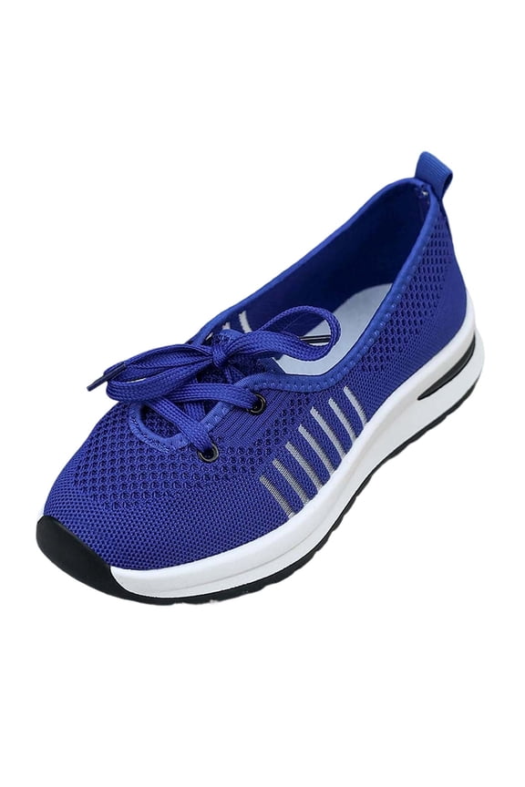 Women's Athletic Shoes for Light Gym & Fitness Classes Women's Fly Weaving Middle Elderly Weaving Mesh One Footsteps Lightweight Non Comfortable Walking Breathable Shoes