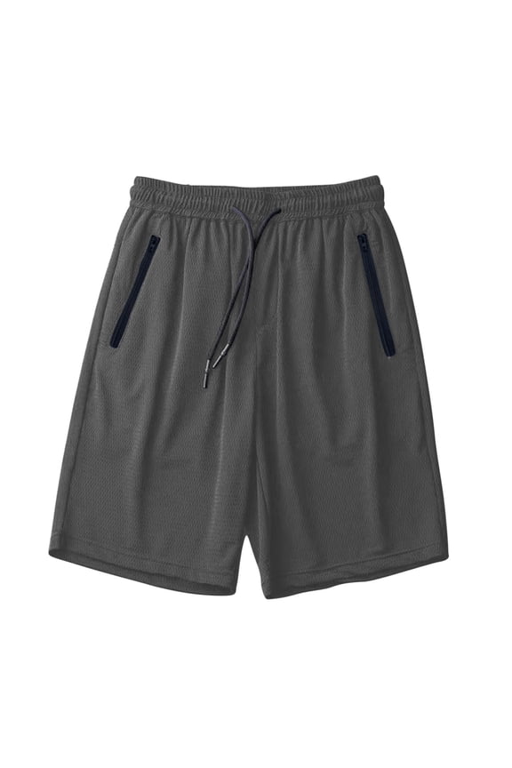 Women's Athletic Shorts Breathable Quick-Dry Running Basketball Shorts Drawstring Gym Shorts with Zipper Pockets