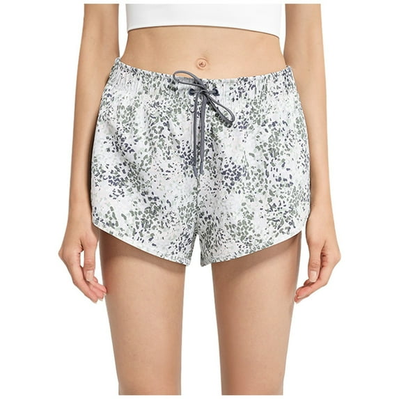 Women's Athletic Shorts Built In Liner Loose Fit Breathable Running Workout Shorts