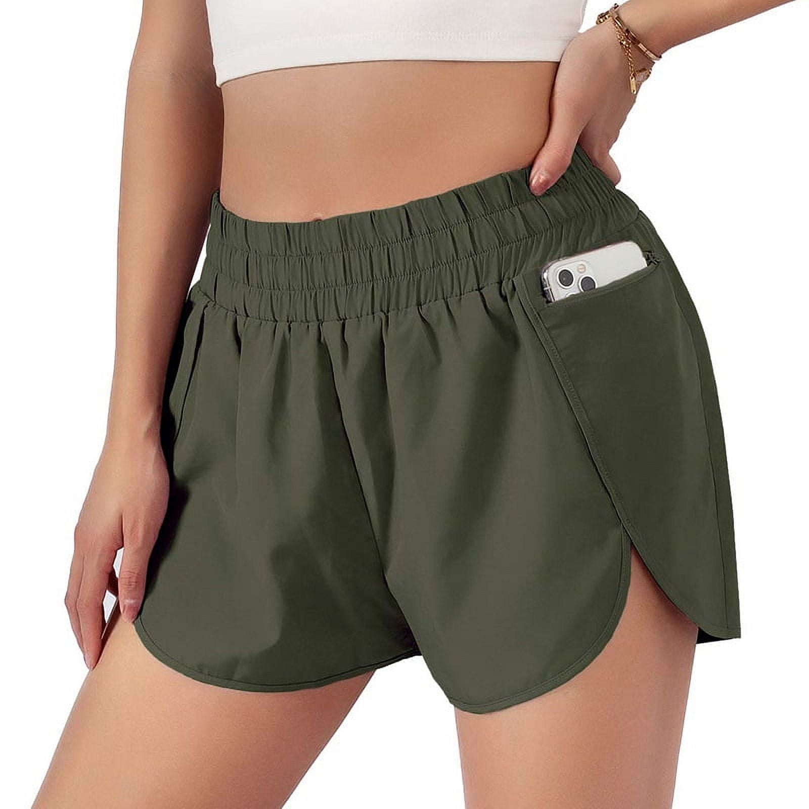 Women's Athletic Shorts in Green