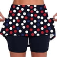 thumbnail image 1 of Women's Athletic Skorts with Built-In Shorts Lightweight Printed Elastic Waist Sports Skirt for Casual Yoga Workout (XL, Black), 1 of 6