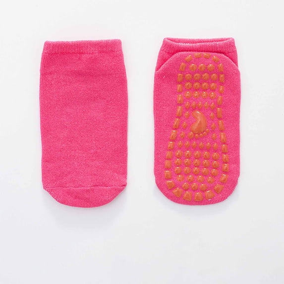 Women's Athletic Socks New Boys and Girls 3pc Summer Slip Mid Tube Toddler Socks Newborn Baby Baby Socks Style B-46 Pinks 5 Years