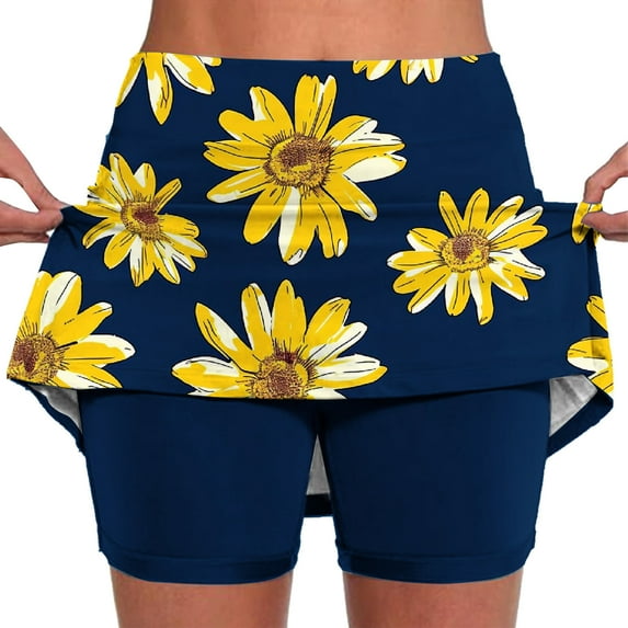 Women's Athletic Tennis Skorts with Pockets Built-in Shorts Golf Active Skirts Shorts for Sports Running Yoga Gym Training Pants