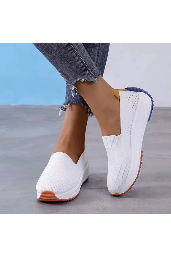 Women's Athletic Walking Shoes Slip On Casual Mesh-Comfortable Tennis Workout Fashion Sneakers Non Slip Running Gym Shoes