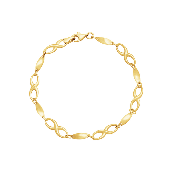 Women's Aurafin™ Collection Infinity Link Bracelet in 14kt Yellow Gold, 7"