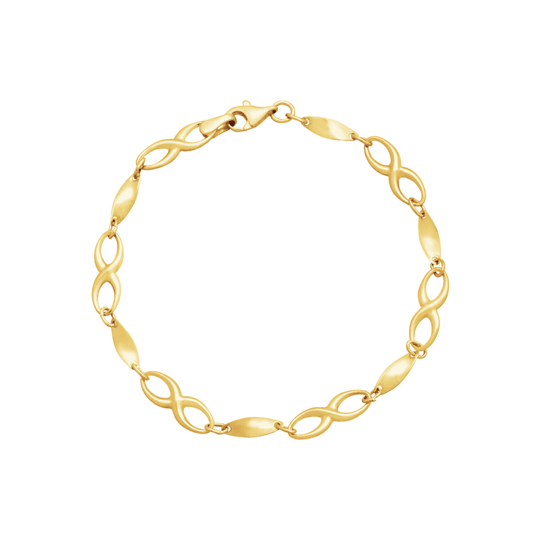 Aurafin™ Collection Women's 14kt Yellow Gold Infinity Link