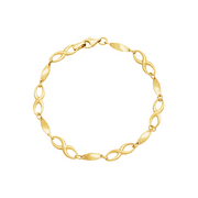 Women's Aurafin™ Collection Infinity Link Bracelet in 14kt Yellow Gold, 7"