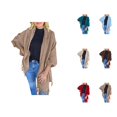 thumbnail image 1 of Women's Autumn And Winter Fashion Solid Color Knitted Fringed Cape Cardigan Coat Cardigan Sweaters for Women, 1 of 2