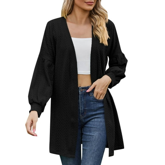 Women's Autumn And Winter Long Sleeved Solid Color Loose Cardigan Top Women's Knitted Coat