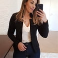 thumbnail image 1 of Women's Autumn And Winter Solid Color Casual Professional Small Suit Jacket, 1 of 1