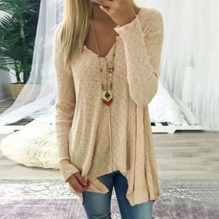 V-Neck Irregular Sweater V-Neck Irregular Sweater