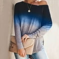 thumbnail image 1 of Women's Autumn Long Sleeve Gradient Element Long Sleeve T-shirt, 1 of 1