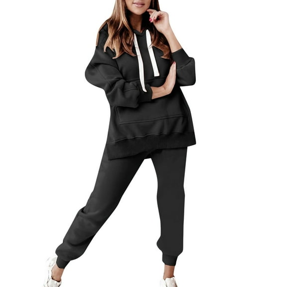 Women's Autumn Winter Casual Hooded Sweatshirt Jacket Long Sports Suit Comfortable And Stylish Full Set For Cold Weather Woman Sweatshirt Hoodie Color Hoodie Women Womens Sweat Shirt Winter Hoodies